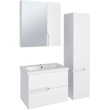 Шкаф пенал Runo Стокгольм 35 R 00-00001125 подвесной Белый