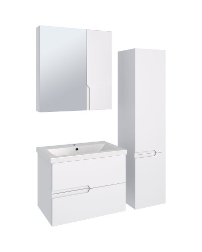 Шкаф пенал Runo Стокгольм 35 R 00-00001125 подвесной Белый