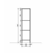 Стеллаж Эстет Comfort Loft 40 ФР-00003670 Белый