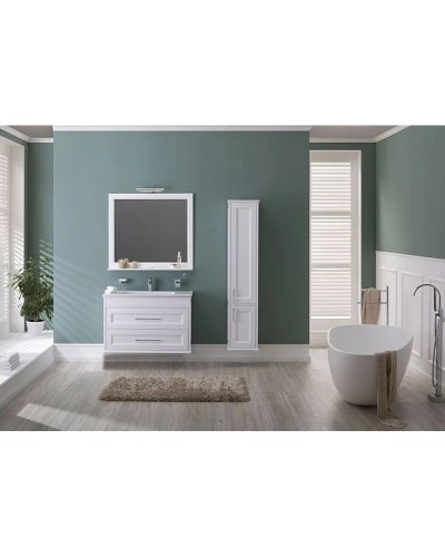 Пенал подвесной белый матовый R Aquanet Бостон 00209681