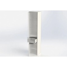 Пенал подвесной белый глянец R Aquanet Бруклин 00203966