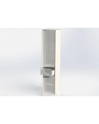 Пенал подвесной белый глянец R Aquanet Бруклин 00203966