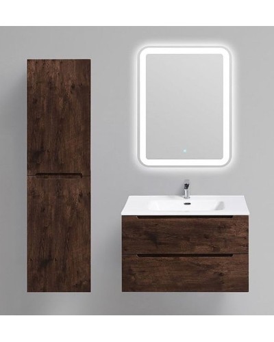 Шкаф пенал BelBagno Etna 40 L ETNA-1500-2A-SC-RW-P-L подвесной Rovere Moro