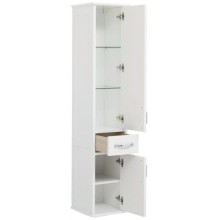 Пенал подвесной белый глянец R Aquanet Денвер 00199214