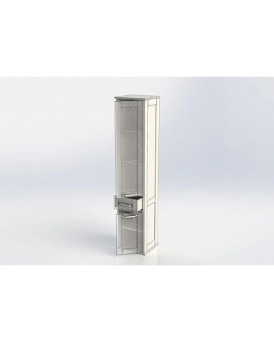 Пенал подвесной белый глянец R Aquanet Денвер 00199214