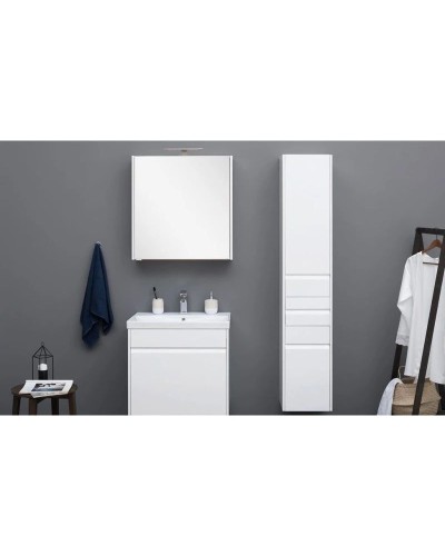 Пенал подвесной белый глянец R Aquanet Палермо 00203943