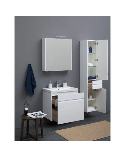 Пенал подвесной белый глянец R Aquanet Палермо 00203943