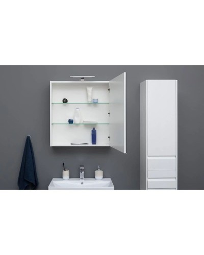 Пенал подвесной белый глянец R Aquanet Палермо 00203943