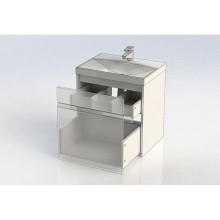 Тумба белый глянец 59 см Aquanet Палермо 00203934