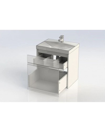 Тумба белый глянец 59 см Aquanet Палермо 00203934