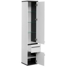 Пенал подвесной эвкалипт мистери/белый глянец R Aquanet Фостер 00202062