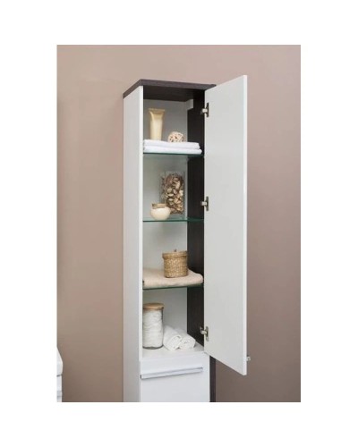 Пенал подвесной эвкалипт мистери/белый глянец R Aquanet Фостер 00202062