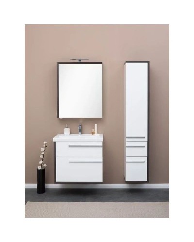 Пенал подвесной эвкалипт мистери/белый глянец R Aquanet Фостер 00202062