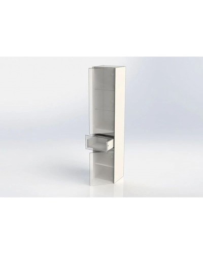 Пенал подвесной белый глянец R Aquanet Йорк 00202095