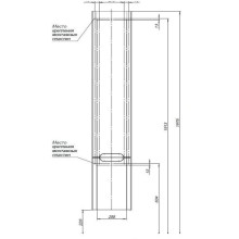 Пенал подвесной белый глянец R Aquanet София 00199871