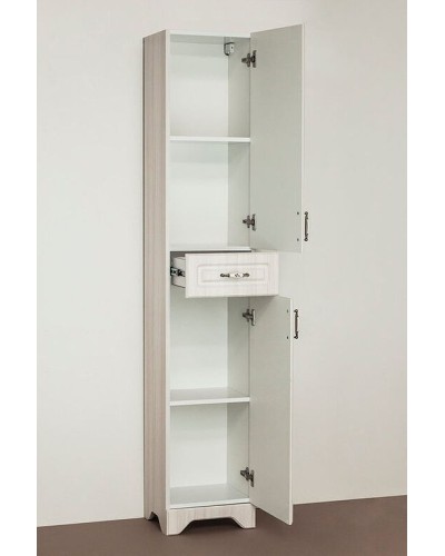 Шкаф пенал Style Line Олеандр 2 Люкс 36 ЛС-00000290 Рельеф пастель