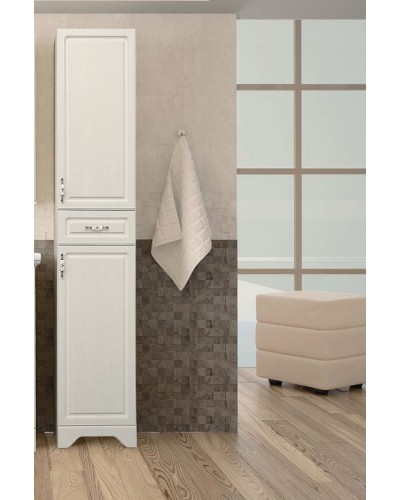 Шкаф пенал Style Line Олеандр 2 Люкс 36 ЛС-00000290 Рельеф пастель