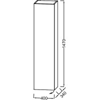 Шкаф пенал Jacob Delafon Rythmik 40 L EB1850G-E70 подвесной Арлингтонгский дуб