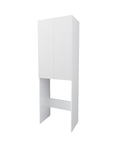 Шкаф пенал 1MarKa Lock 67Н Ц0000012066 над стиральной машиной Белый