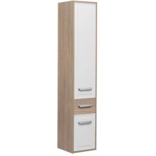 Пенал подвесной белый глянец/дуб сонома R Aquanet Остин 00203912