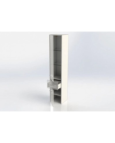 Пенал подвесной белый глянец R Aquanet Августа 00210016