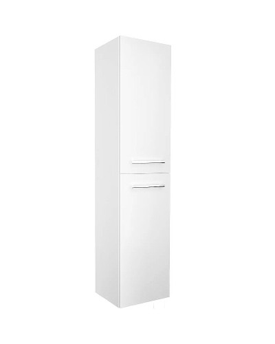 Шкаф пенал 1MarKa Соната 35 R У23257 подвесной c бельевой корзиной Белый глянцевый