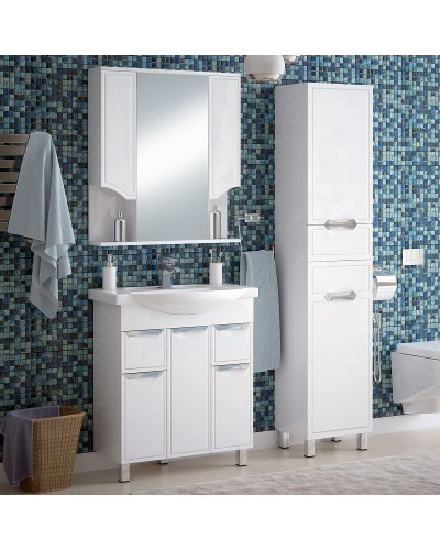 Шкаф пенал Corozo Монро 30 Z2 SD-00000713 Белый