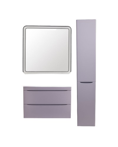 Шкаф пенал Style Line Бергамо 30 R СС-00002330 с бельевой корзиной Серый антискрейтч