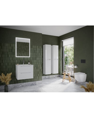 Шкаф пенал Sancos Norma 2.0 35 PNR2.035W подвесной Белый глянец