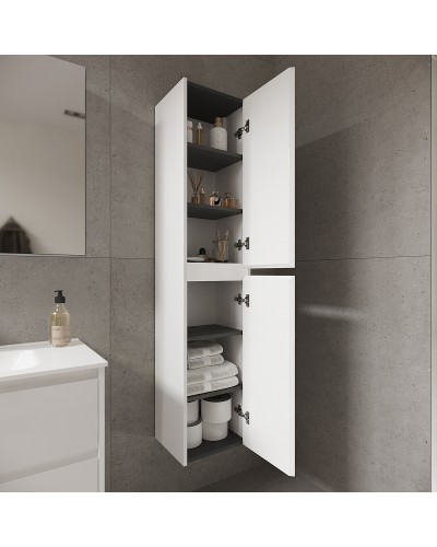 Шкаф пенал Sancos Libra 35 PLB35W подвесной Белый глянец