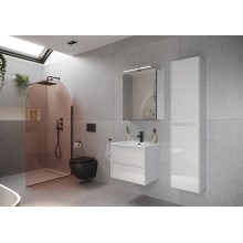 Шкаф пенал Sancos Libra 35 PLB35W подвесной Белый глянец