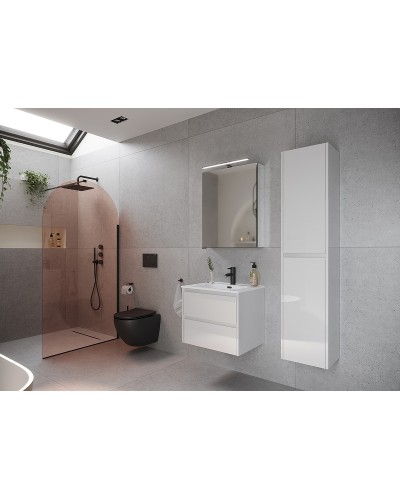 Шкаф пенал Sancos Libra 35 PLB35W подвесной Белый глянец