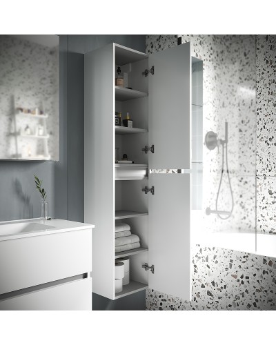 Шкаф пенал Sancos Urban 35 PUR35W подвесной Белый глянец