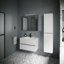 Шкаф пенал Sancos Urban 35 PUR35W подвесной Белый глянец