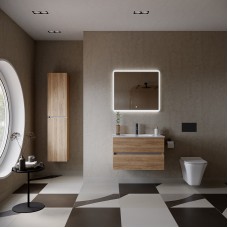 Шкаф пенал Sancos Urban 35 PUR35EG подвесной Дуб Галифакс натуральный