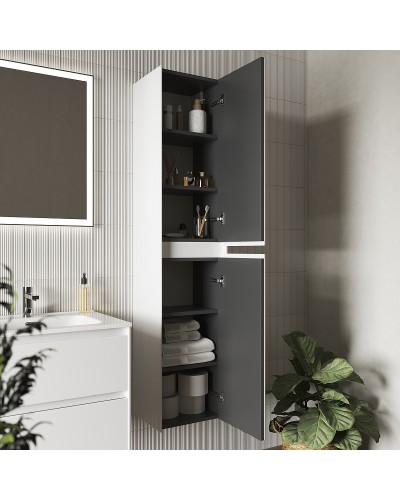 Шкаф пенал Sancos Cento 35 PCN35W подвесной Белый глянец