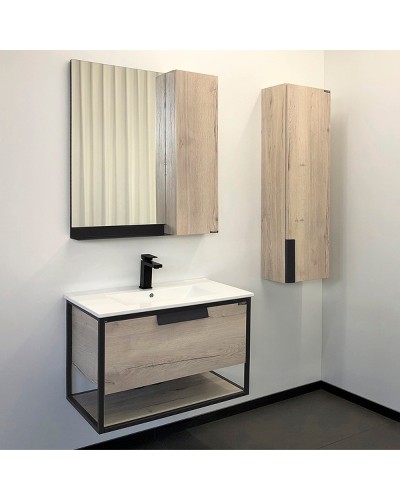 Шкаф пенал Comforty Бонн 35 00-00008476 подвесной Дуб дымчатый