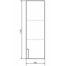 Шкаф пенал Comforty Бонн 35 00-00008476 подвесной Дуб дымчатый