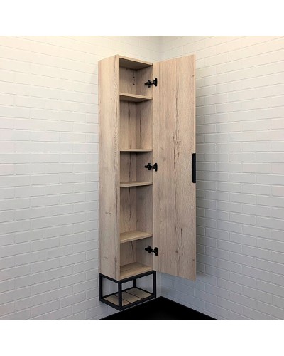 Шкаф пенал Comforty Порто 35 00-00009981 подвесной Дуб дымчатый