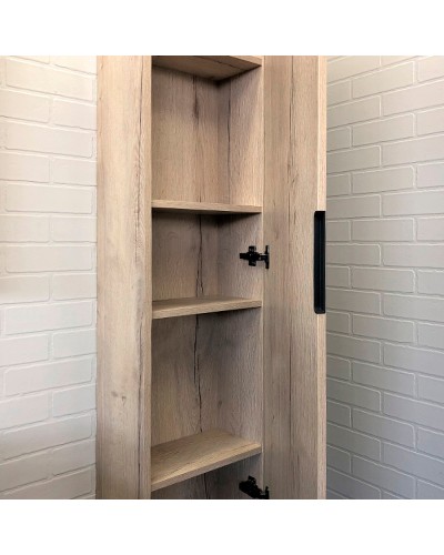 Шкаф пенал Comforty Порто 35 00-00009981 подвесной Дуб дымчатый