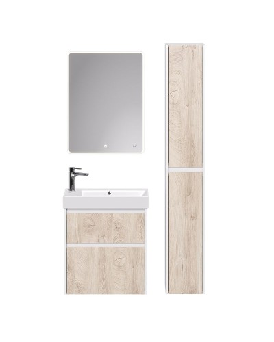 Шкаф пенал Dreja Slim 30 99.0504 Дуб кантри Белый глянец