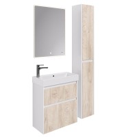 Шкаф пенал Dreja Slim 30 99.0504 Дуб кантри Белый глянец