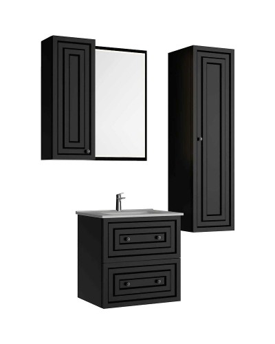 Шкаф пенал Creavit Kayra 35 KY2130.01.MAN подвесной Антрацит