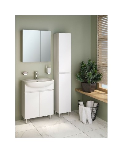 Шкаф пенал Runo Лада 30 00-00001166 Белый