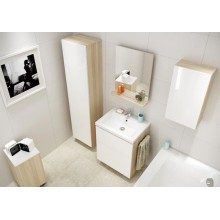 Пенал напольный/подвесной белый/ясень Cersanit Smart SL-SMA/Wh