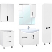 Шкаф пенал Bellezza Лагуна 35 R 4622107001016 Белый