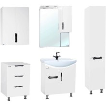 Шкаф пенал Bellezza Лагуна 35 R 4622107001016 Белый