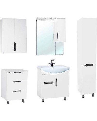 Шкаф пенал Bellezza Лагуна 35 R 4622107001016 Белый