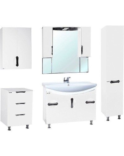 Шкаф пенал Bellezza Лагуна 35 R 4622107001016 Белый