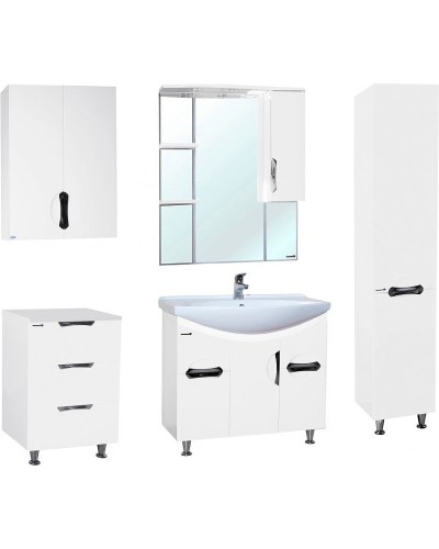 Шкаф пенал Bellezza Лагуна 35 R 4622107001016 Белый